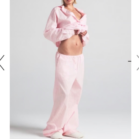 NWT Skims Cotton Poplin Sleep Oversized Long Set - Picture 2 of 6